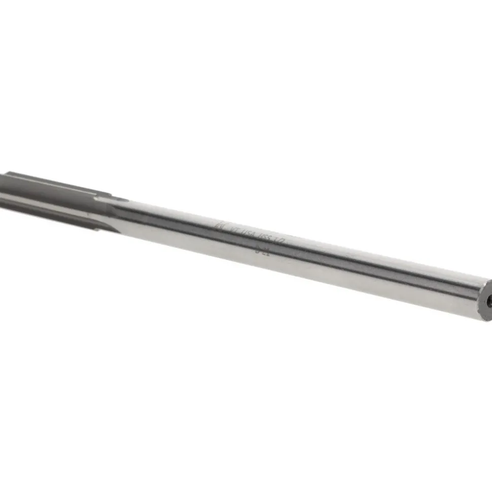Chucking Reamer: 1/2" Dia, 8" OAL, 2" Flute Length, Straight Flute, Straight-Cylindrical Shank, HSS