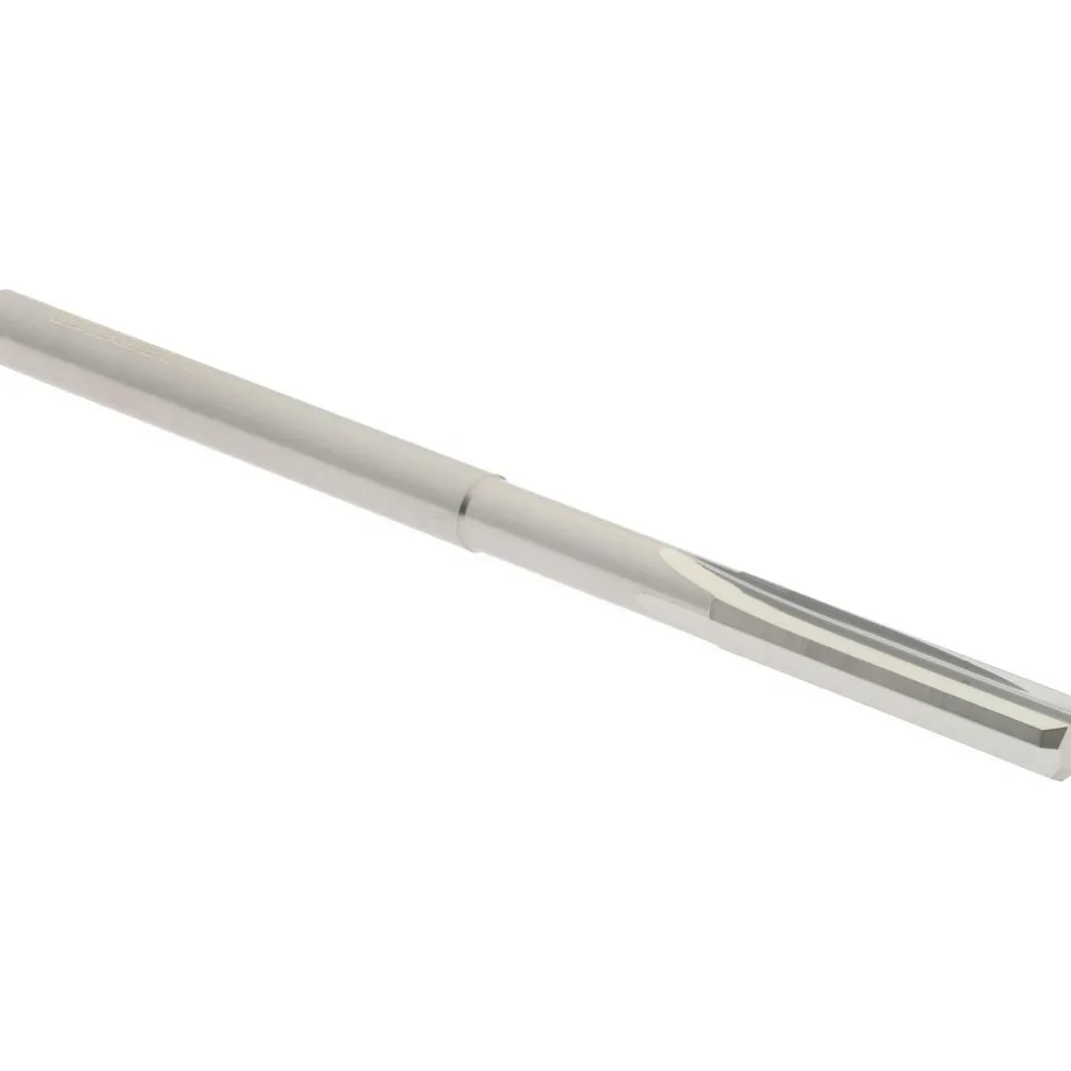 Chucking Reamer: 0.1255" Dia, 2-1/4" OAL, 5/8" Flute Length, Straight Flute, Straight-Cylindrical Shank, Solid Carbide