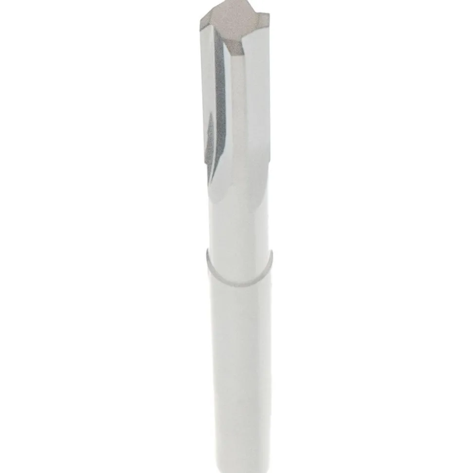 Chucking Reamer: 0.1245" Dia, 2-1/4" OAL, 5/8" Flute Length, Straight Flute, Straight-Cylindrical Shank, Solid Carbide