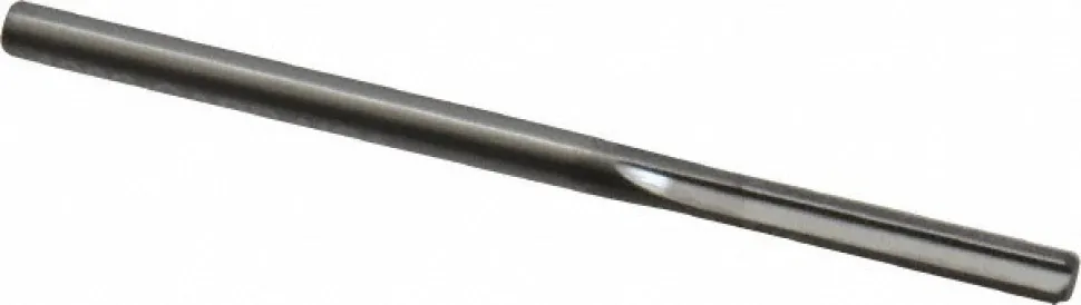 Chucking Reamer: 0.1280" Dia, 2-1/4" OAL, 5/8" Flute Length, Straight Flute, Straight-Cylindrical Shank, Solid Carbide
