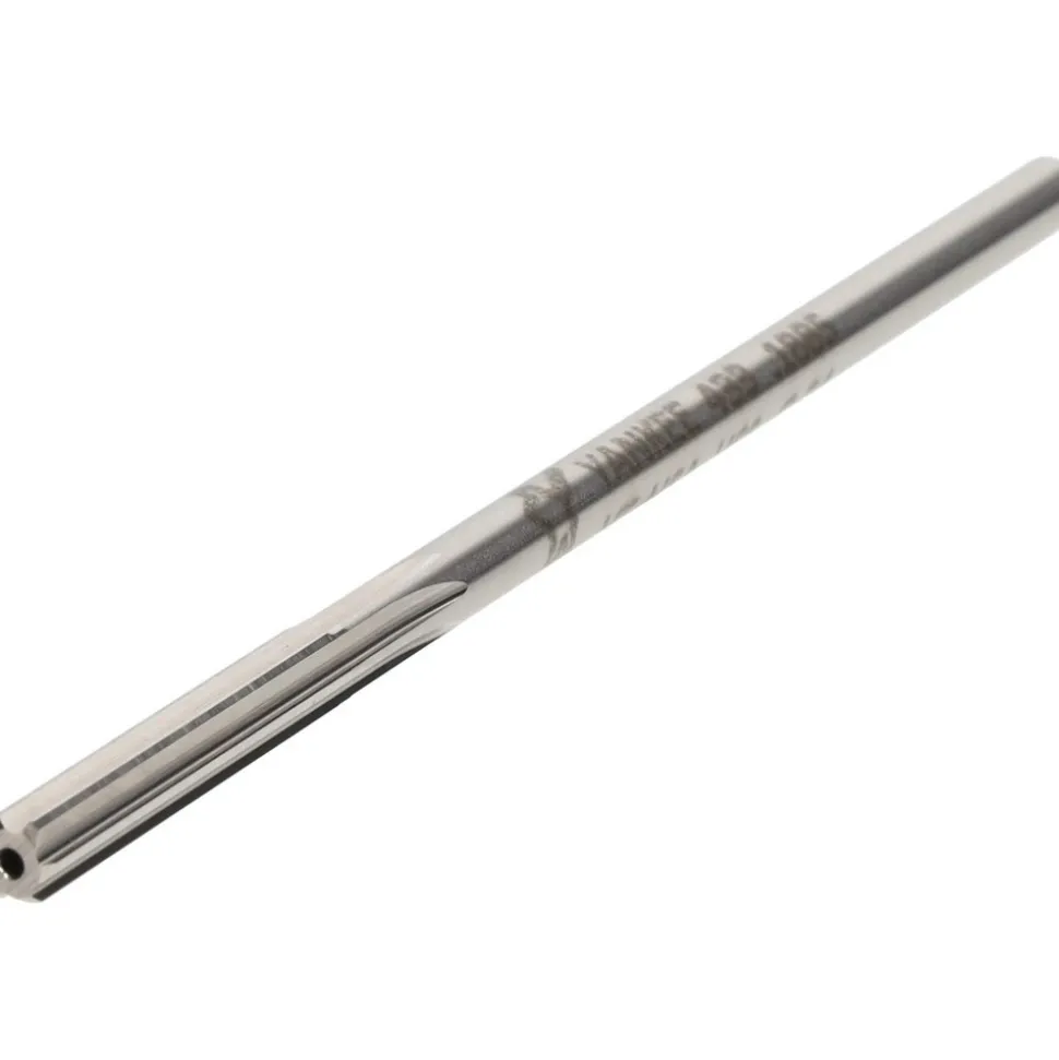 Chucking Reamer: 0.1885" Dia, 4-1/2" OAL, 1-1/8" Flute Length, Straight Flute, Straight-Cylindrical Shank, HSS