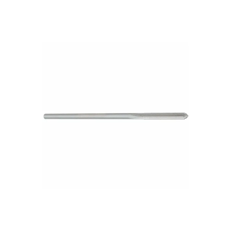 Chucking Reamer: 0.1885" Dia, 4-1/2" OAL, 1-1/8" Flute Length, Straight Flute, Straight-Cylindrical Shank, HSS