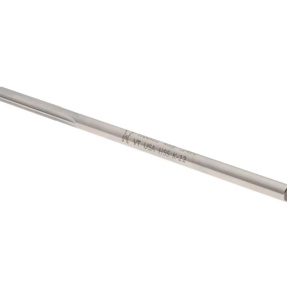 Chucking Reamer: 0.2490" Dia, 6" OAL, 1-1/2" Flute Length, Straight Flute, Straight-Cylindrical Shank, HSS