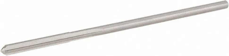 Chucking Reamer: 1/8" Dia, 3-1/2" OAL, 7/8" Flute Length, Straight Flute, Straight-Cylindrical Shank, Cobalt Steel