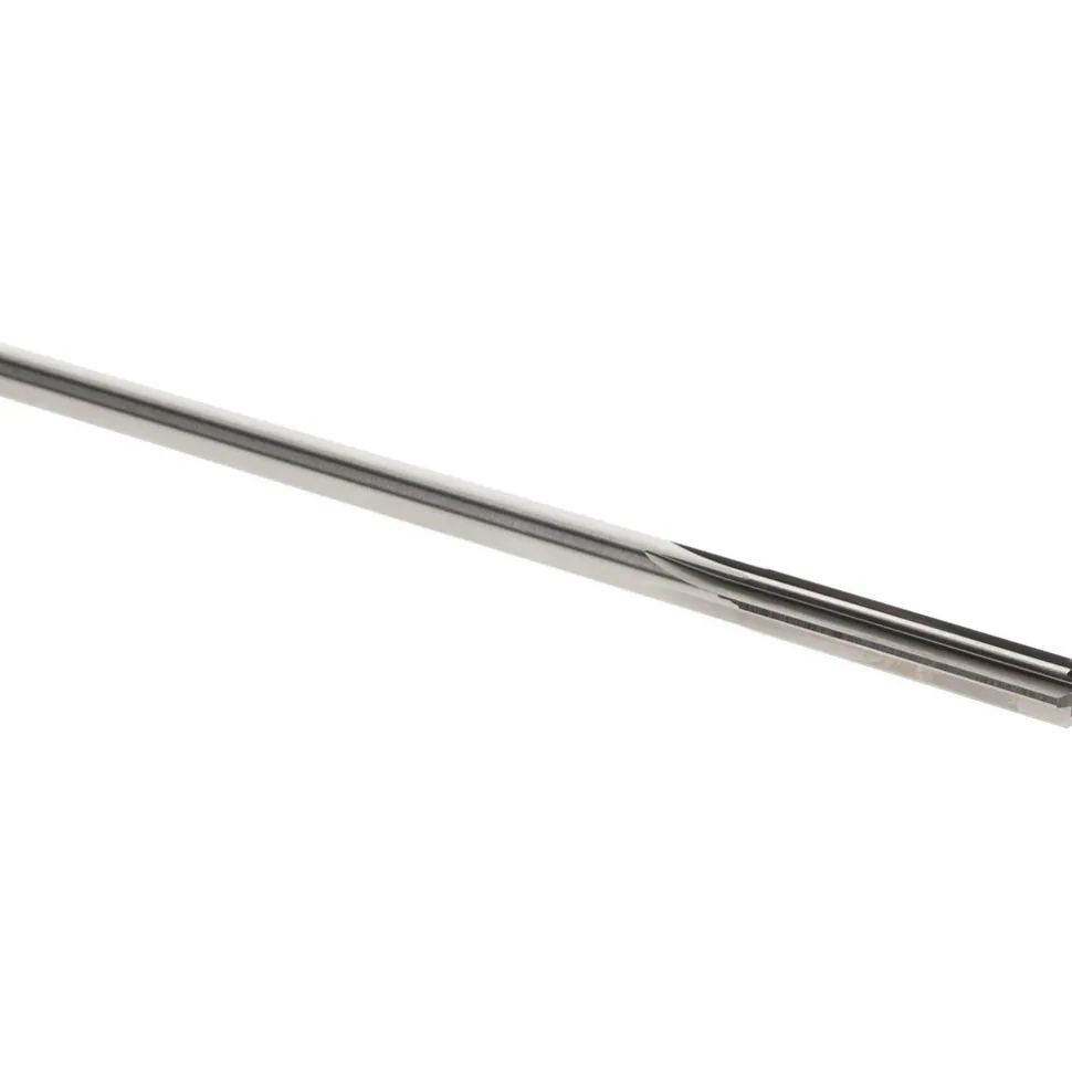 Chucking Reamer: 0.2495" Dia, 6" OAL, 1-1/2" Flute Length, Straight Flute, Straight-Cylindrical Shank, HSS