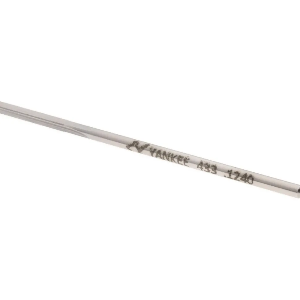 Chucking Reamer: 0.1240" Dia, 3-1/2" OAL, 7/8" Flute Length, Straight Flute, Straight-Cylindrical Shank, HSS