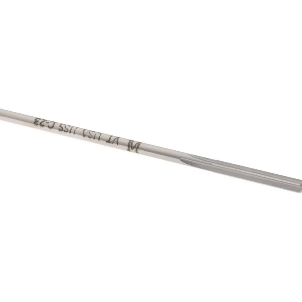 Chucking Reamer: 0.1240" Dia, 3-1/2" OAL, 7/8" Flute Length, Straight Flute, Straight-Cylindrical Shank, HSS