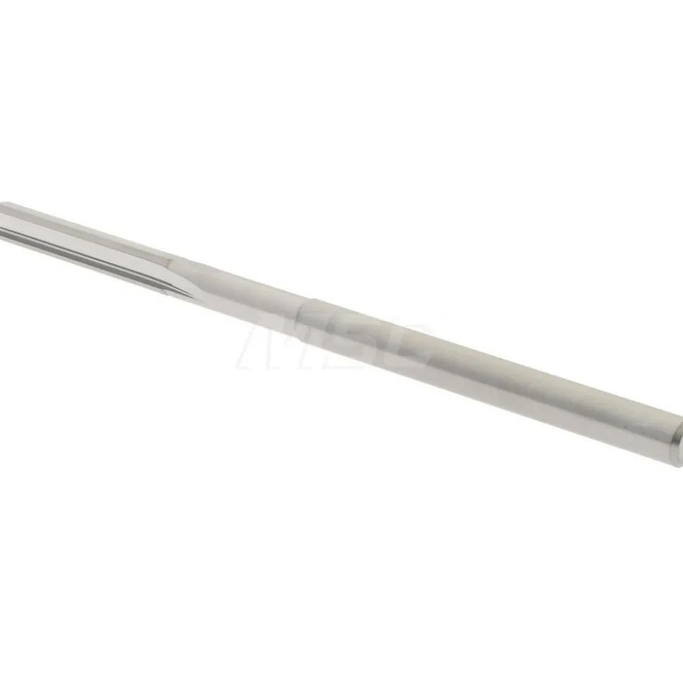 Chucking Reamer: 0.1300" Dia, 2-1/2" OAL, 3/4" Flute Length, Straight Flute, Straight-Cylindrical Shank, Solid Carbide