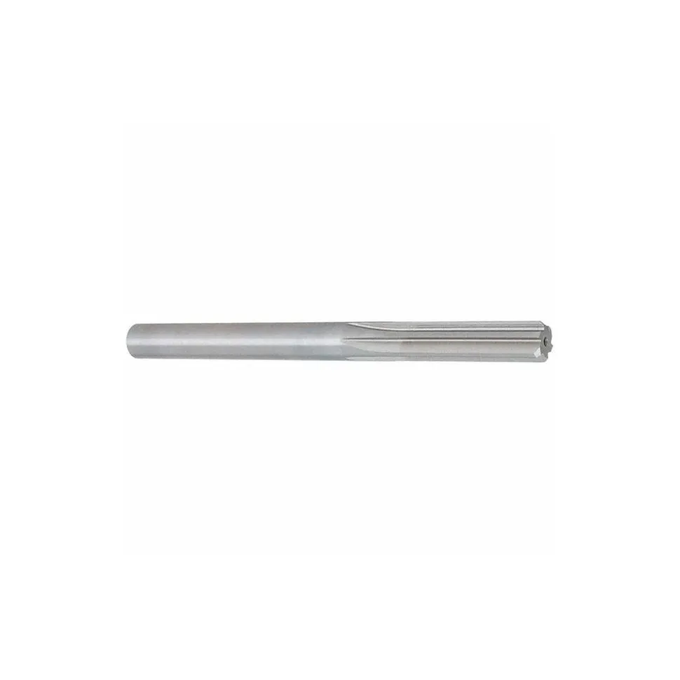 Chucking Reamer: 0.3760" Dia, 5" OAL, 1-3/4" Flute Length, Straight Flute, Straight-Cylindrical Shank, HSS