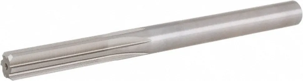 Chucking Reamer: 0.3760" Dia, 5" OAL, 1-3/4" Flute Length, Straight Flute, Straight-Cylindrical Shank, HSS