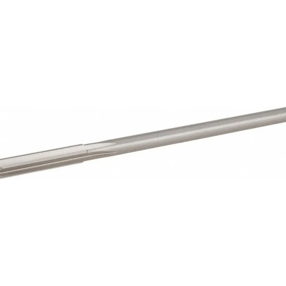 Chucking Reamer: Letter E (1/4"), 6" OAL, 1-1/2" Flute Length, Straight Flute, Straight-Cylindrical Shank, Cobalt Steel