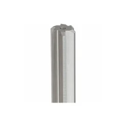 Chucking Reamer: Letter E (1/4"), 6" OAL, 1-1/2" Flute Length, Straight Flute, Straight-Cylindrical Shank, Cobalt Steel