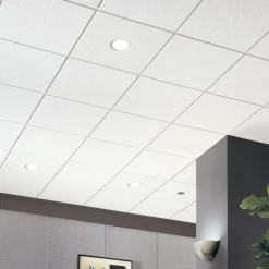 CIRRUS 24 in x 24 in x 3/4 in Angled Tegular Edge Ceiling Tile, White