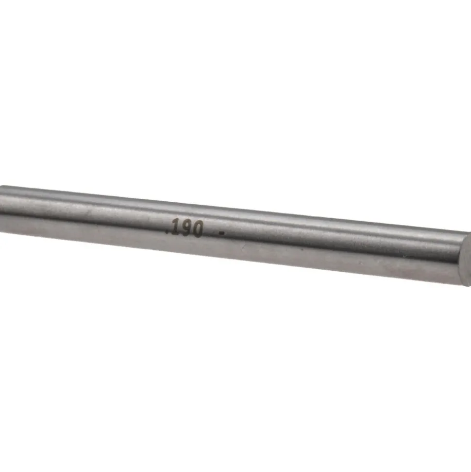 Class ZZ Minus Plug & Pin Gage: 0.1900" Dia, 2" OAL