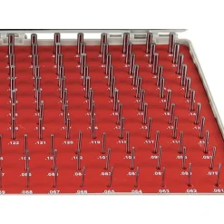 Class ZZ Plug Gage Set: 0.061 to 0.25" Range, 190 Pc