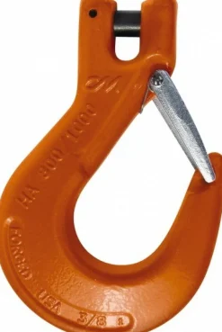 Clevis Hook: Grade 100 Chain, 8800 lb, 1.06" Throat, Steel