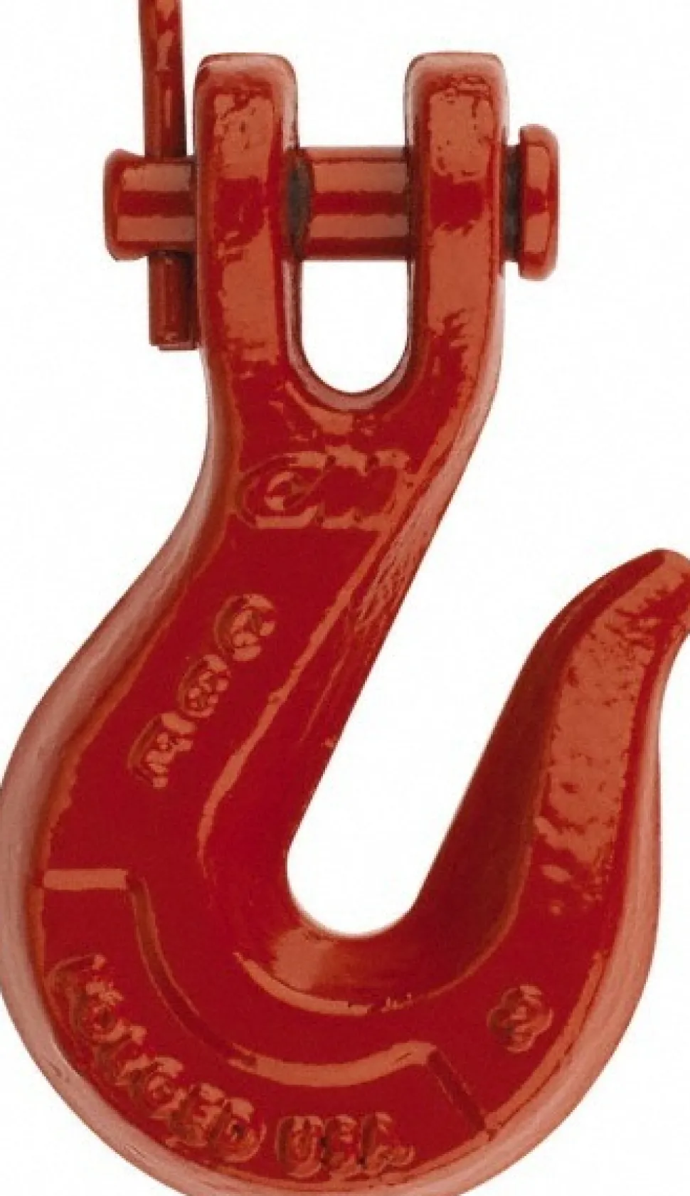 Clevis Hook: Grade 80 Chain, 3500 lb, 3/8" Throat, Alloy Steel