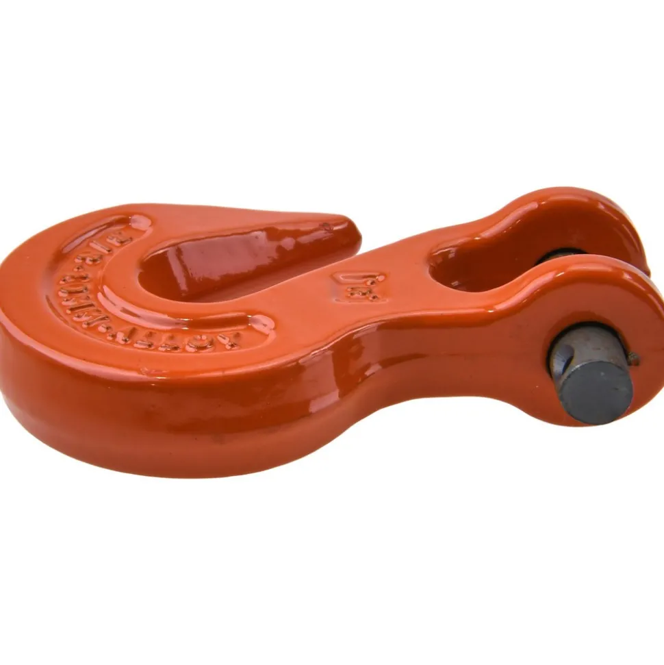 Clevis Hook: Grade 70 Chain, 7100 lb, 7/16" Throat, Alloy Steel