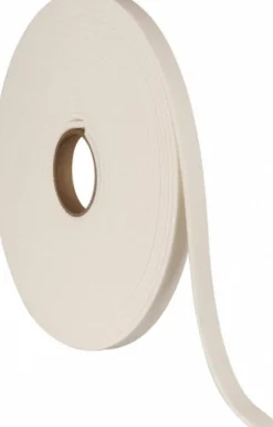 Closed Cell Polyethylene Roll: 1/4" Thick, 1" Wide, White
