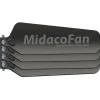 CNC Machine Components & Accessories: Type: Fan Blade Replacement Kit; Contents: 4.5" Midaco CNC Chip Fan 4-Blade Replacement Kit; For Use With: CNC Systems; Material: Fiberglass-Reinforced Nylon