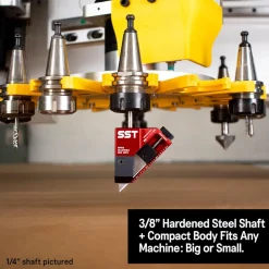 CNC Machine Components & Accessories: Type: Drag Knife; Contents: Stanley HSS Blade Included, CNC Drag Knife Body; For Use With: CNC Machines; Material: Anodized Aluminum, 6061 Aluminum
