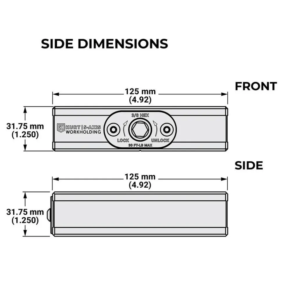 CNC Quick-Change Clamping Modules: Actuation Type: Manual; Number of Module Centers: 1