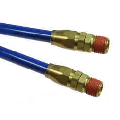 Coiled & Self Storing Hose: 1/4" ID, 20' Long, Male Swivel x Male Swivel