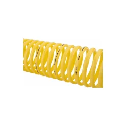Coiled & Self Storing Hose: 1/4" ID, 25' Long, Male Rigid x Male Swivel