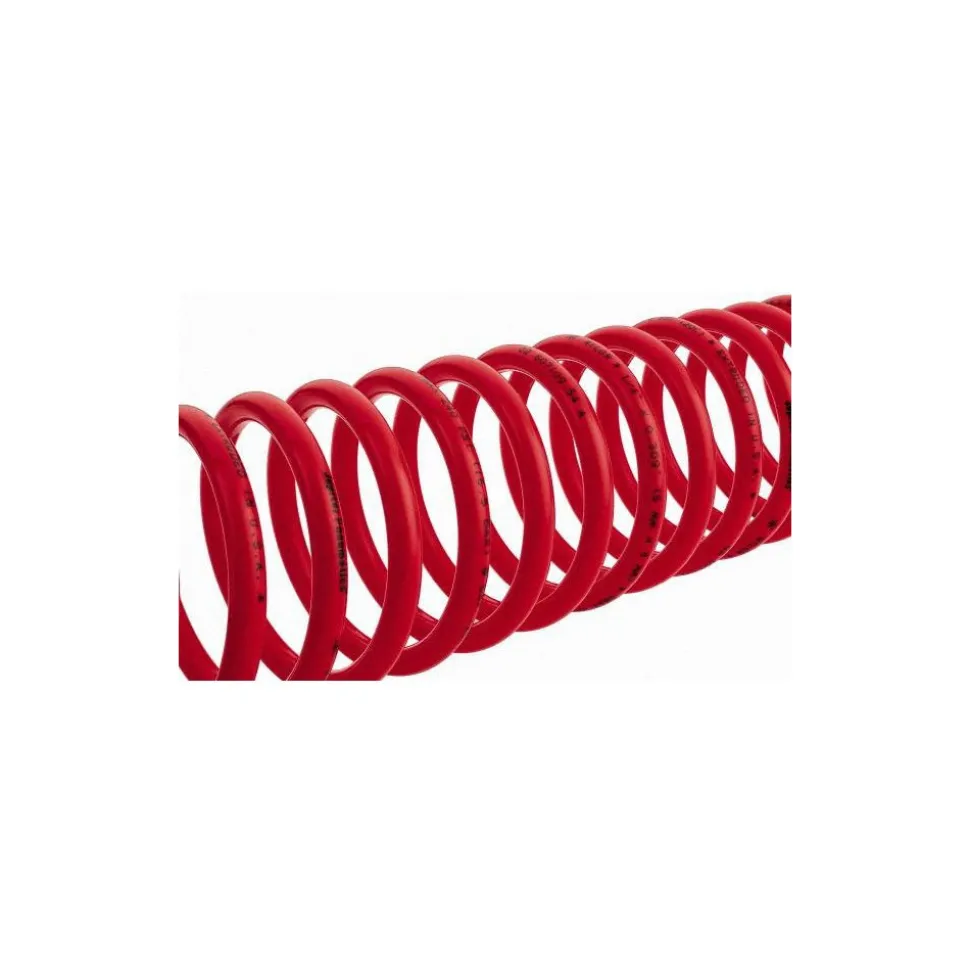 Coiled & Self Storing Hose: 1/4" ID, 12' Long, Male Swivel x Male Swivel