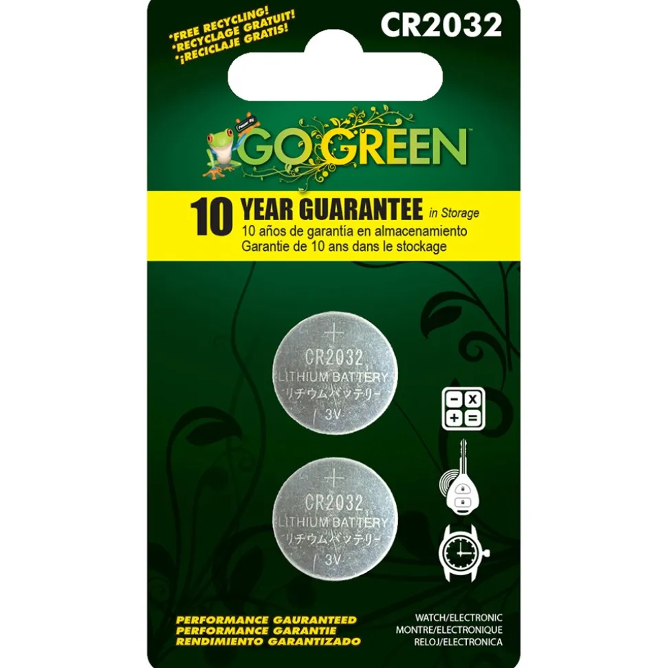 Coin & Button Cell Battery: Size CR2032, Alkaline