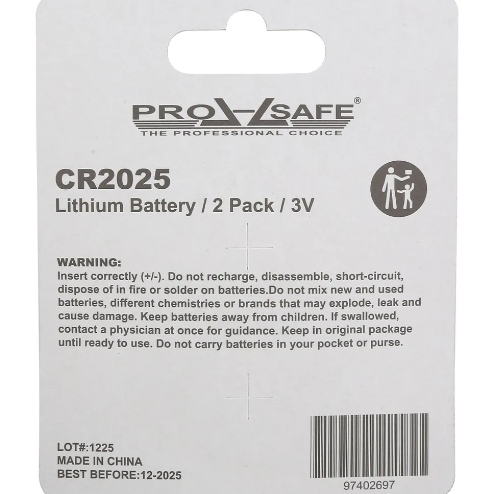 Coin & Button Cell Battery: Size CR2025, Lithium