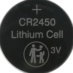 Coin & Button Cell Battery: Size CR2450, Lithium