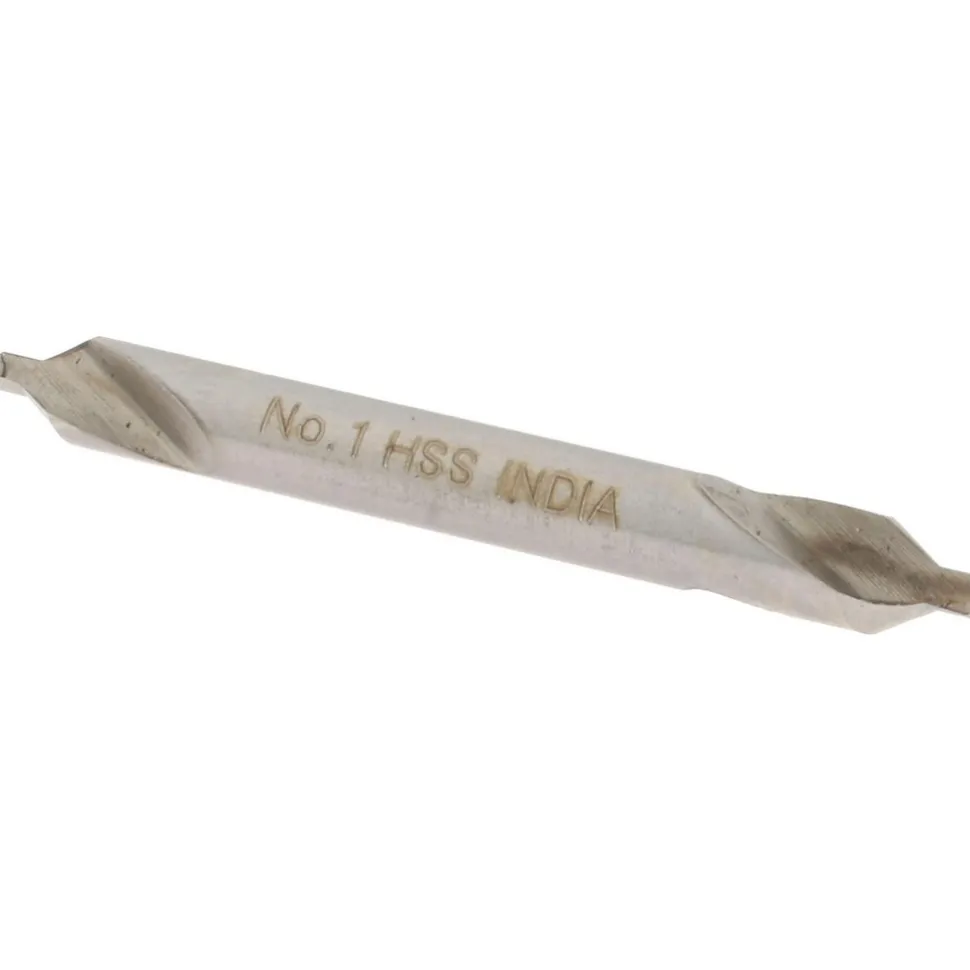 Combination Drill & Countersink: #1, 1/8" Body Dia, High-Speed Steel
