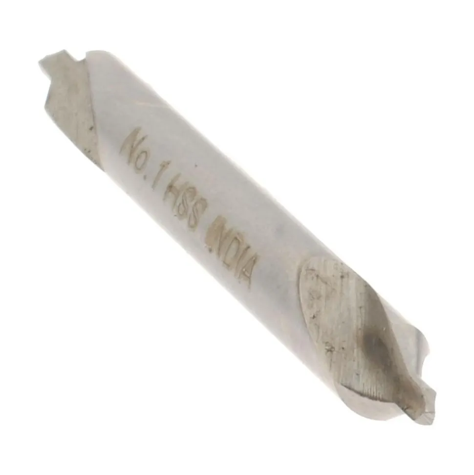 Combination Drill & Countersink: #1, 1/8" Body Dia, High-Speed Steel