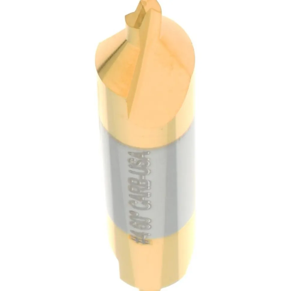 Combination Drill & Countersink: #4, 5/16" Body Dia, 118 deg, Solid Carbide