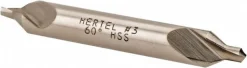 Combination Drill & Countersink: #3, 1/4" Body Dia, High-Speed Steel