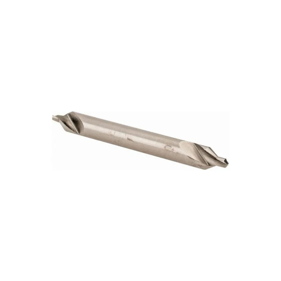Combination Drill & Countersink: #2, 3/16" Body Dia, High-Speed Steel