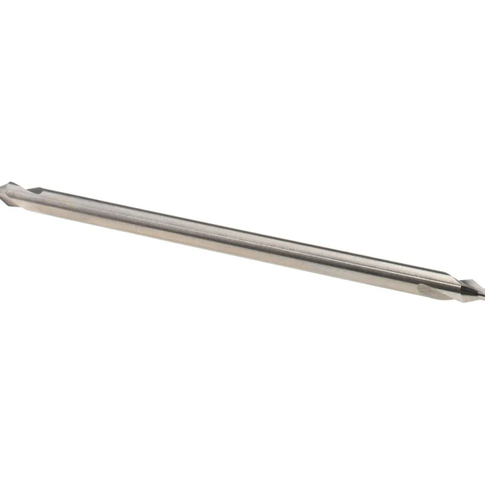 Combination Drill & Countersink: #2, 3/16" Body Dia, 118 deg, High-Speed Steel