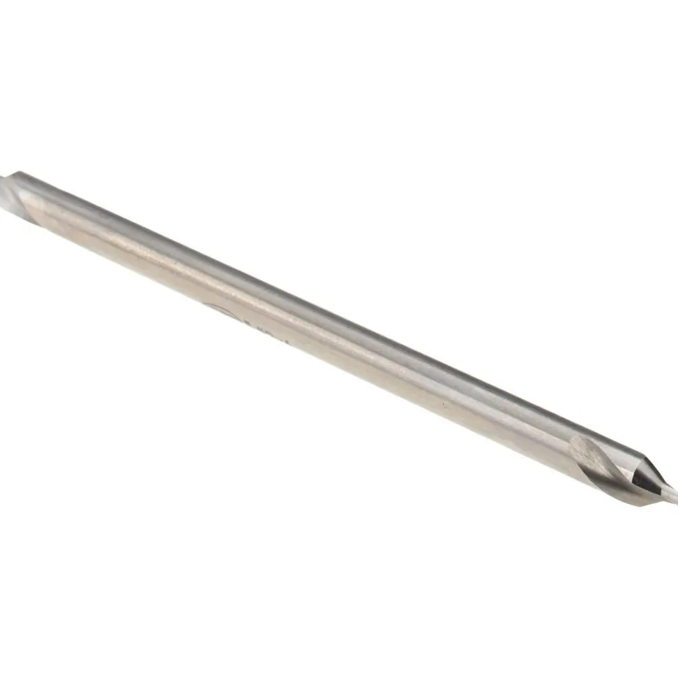 Combination Drill & Countersink: #2, 3/16" Body Dia, 118 deg, High-Speed Steel