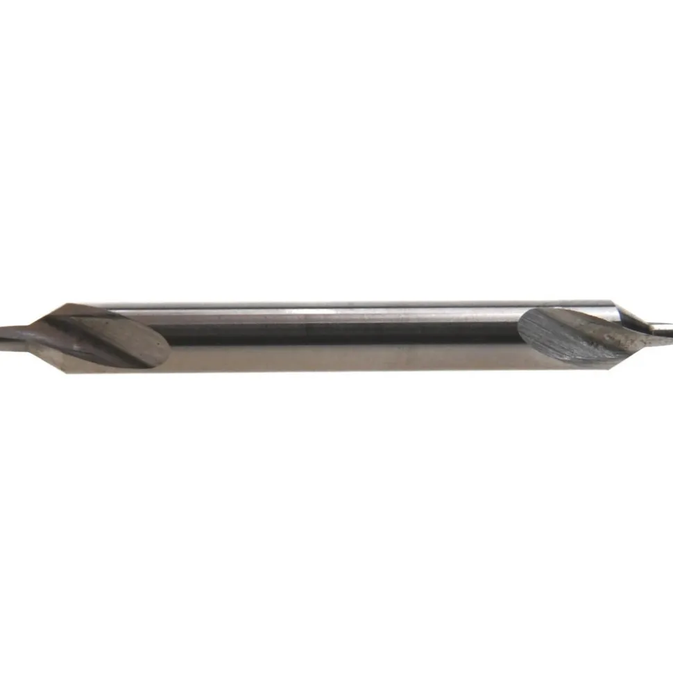 Combination Drill & Countersink: #2, 3/16" Body Dia, 118 deg, High-Speed Steel