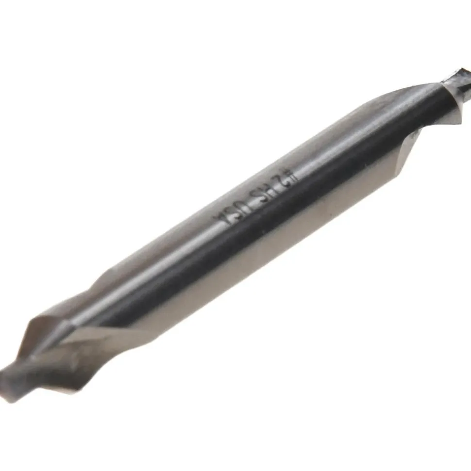 Combination Drill & Countersink: #2, 3/16" Body Dia, 118 deg, High-Speed Steel