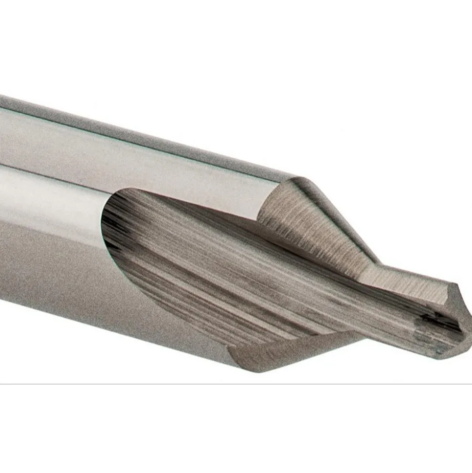 Combination Drill & Countersink: #3, 1/4" Body Dia, Solid Carbide