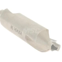 Combination Drill & Countersink: #6, 1/2" Body Dia, High-Speed Steel