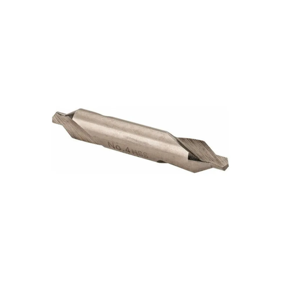 Combination Drill & Countersink: #4, 5/16" Body Dia, High-Speed Steel