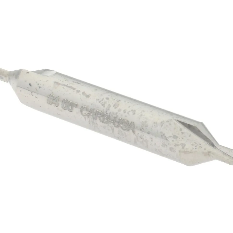 Combination Drill & Countersink: #4, 5/16" Body Dia, Solid Carbide