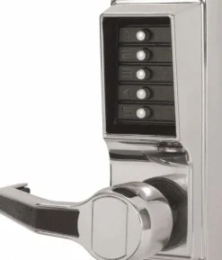 Combination Entry Lever Lockset for 1-3/8 to 2-1/4" Thick Doors