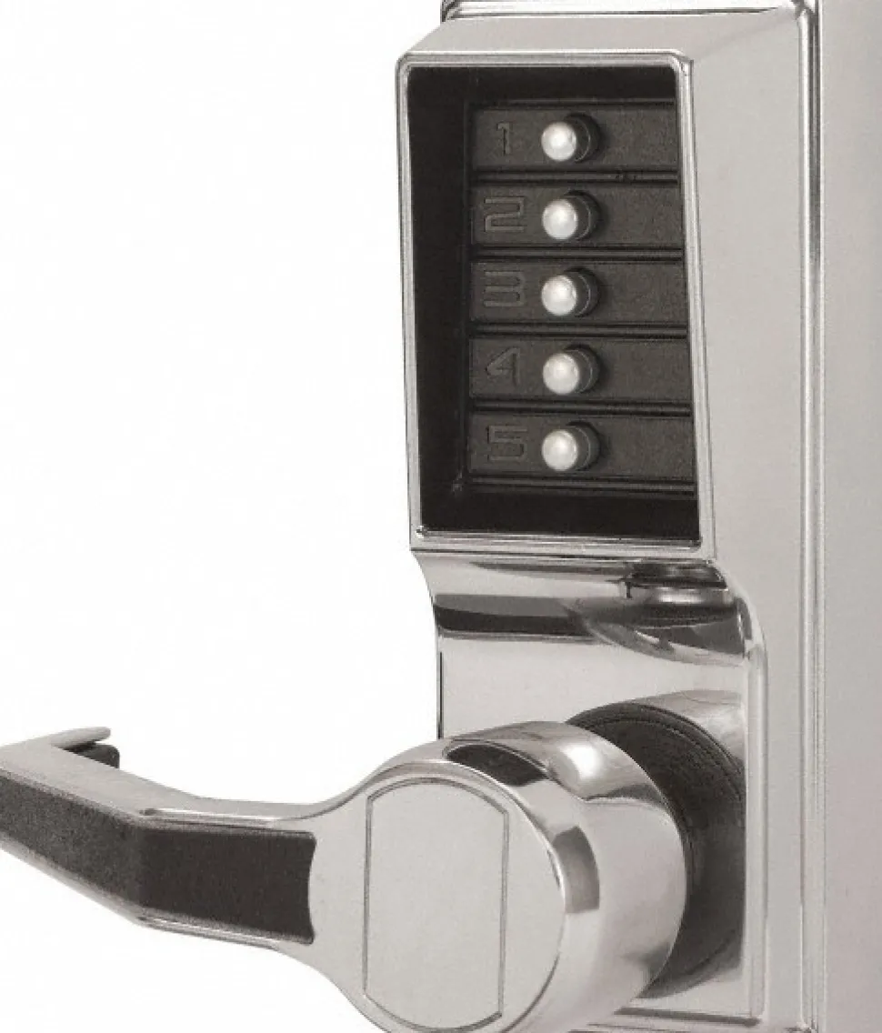 Combination Entry Lever Lockset for 1-3/8 to 2-1/4" Thick Doors