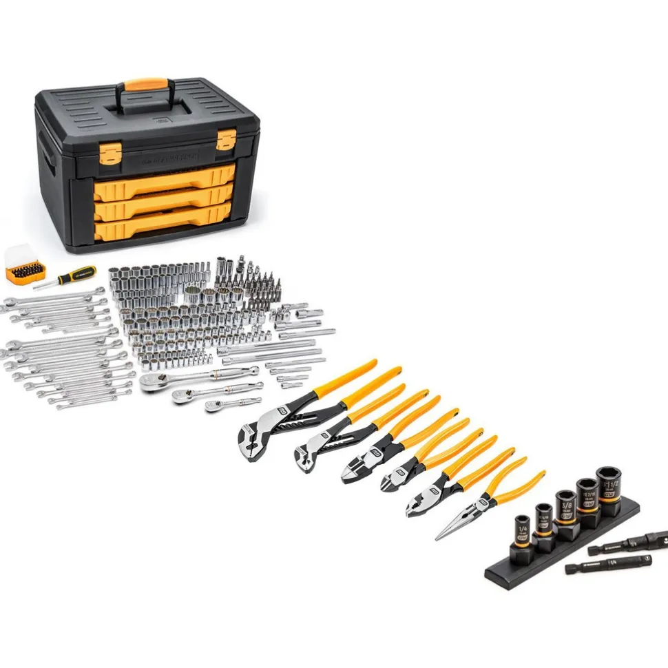 Combination Hand Tool Sets: Set Type: Master Tool Set; Number Of Pieces: 256; Measurement Type: Inch, Metric