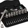 Combination Hand Tool Sets: Set Type: Bit Set, Socket; Number Of Pieces: 28; Measurement Type: Metric