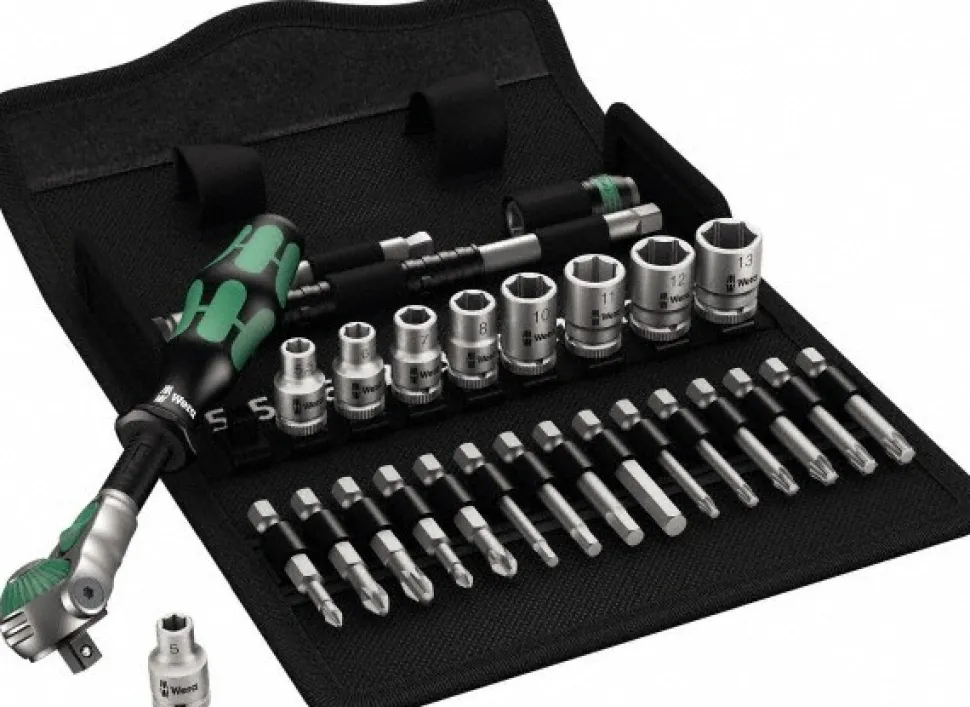 Combination Hand Tool Sets: Set Type: Bit Set, Socket; Number Of Pieces: 28; Measurement Type: Inch